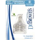 2er-Pack Dr Browns Silikon-Sauger f&uuml;r Normalflaschen